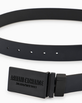 Armani Exchange Black/Deep Navy Belt